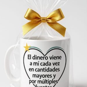 Taza 'El dinero viene'
