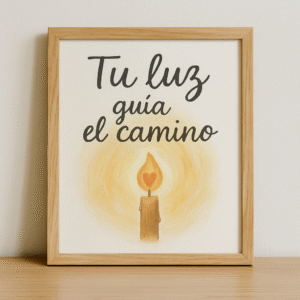 Cuadro 'Tu luz guía el camino'
