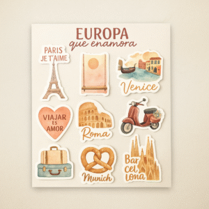 Set de stickers 'Europa que enamora'